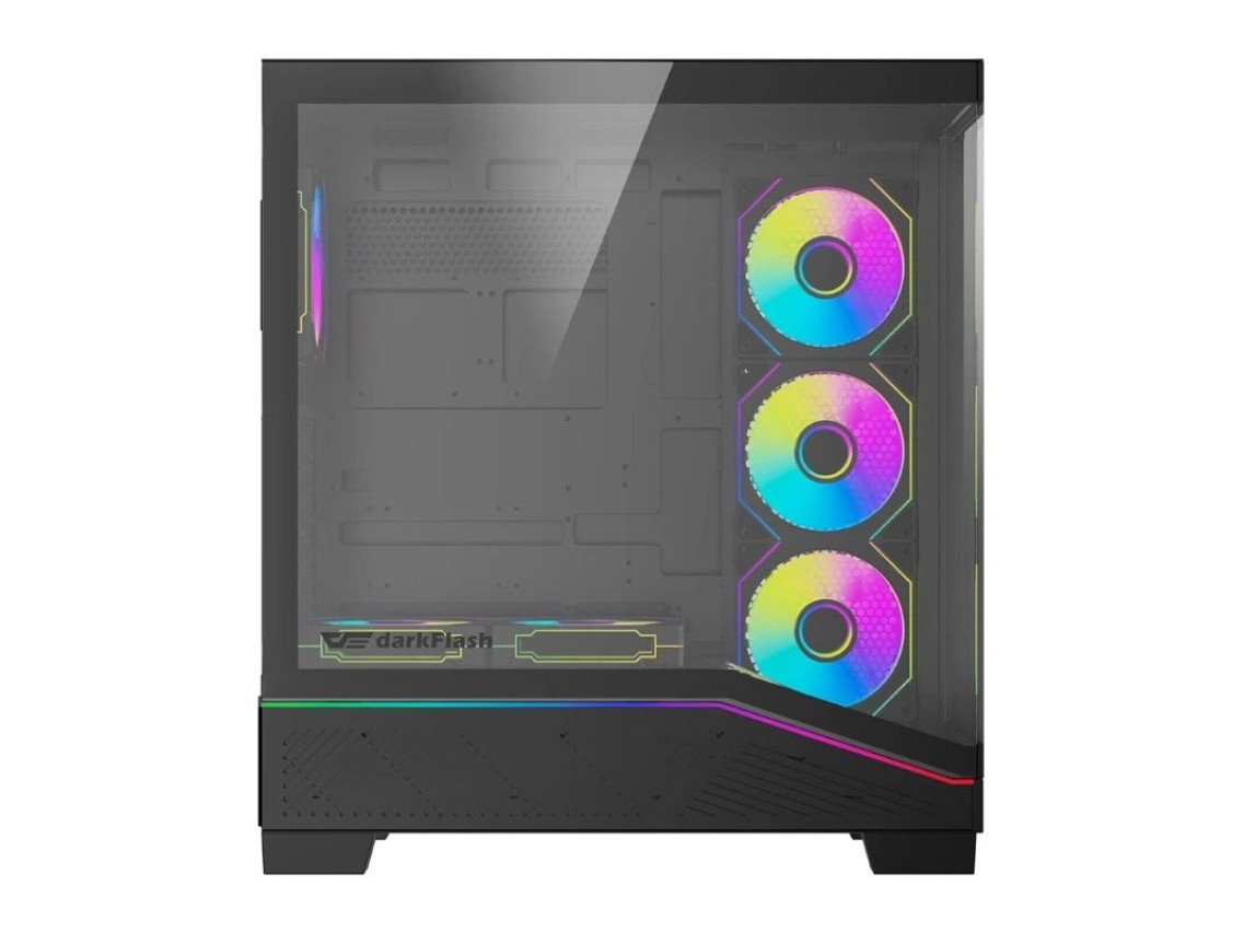 Caixa para computador DarkFlash K430 + 6 ventoinhas (preto)