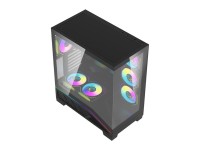 Caja de ordenador DarkFlash K430 + 6 ventiladores (negra) Caja de ordenador DarkFlash K430 + 6 ventiladores (negra)