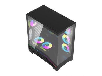 Caja de ordenador DarkFlash K430 + 6 ventiladores (negra) Caja de ordenador DarkFlash K430 + 6 ventiladores (negra)