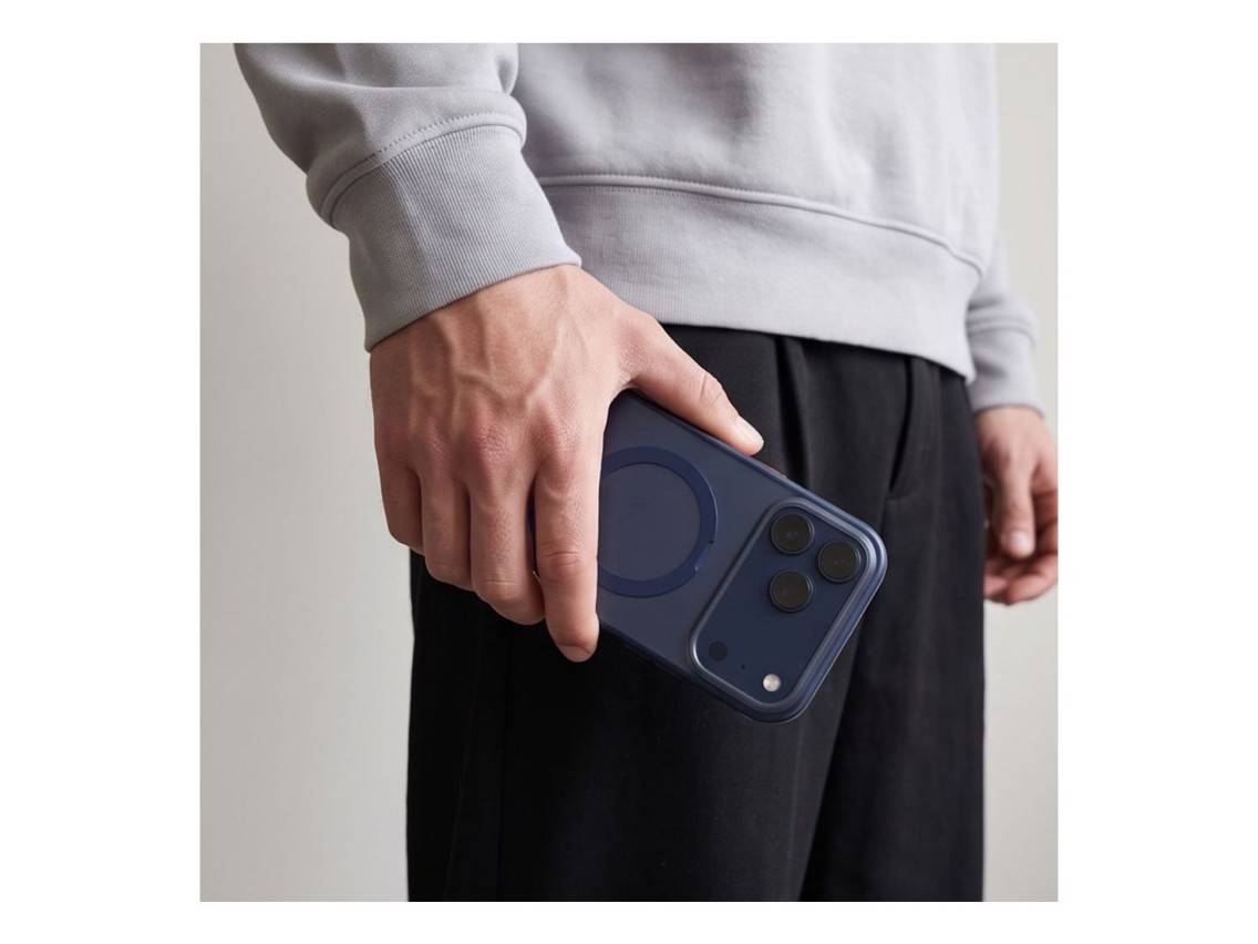 Funda Tech-Protect MagAir Stand MagSafe CC para iPhone 18 Pro / 17 Pro - Azul marino mate