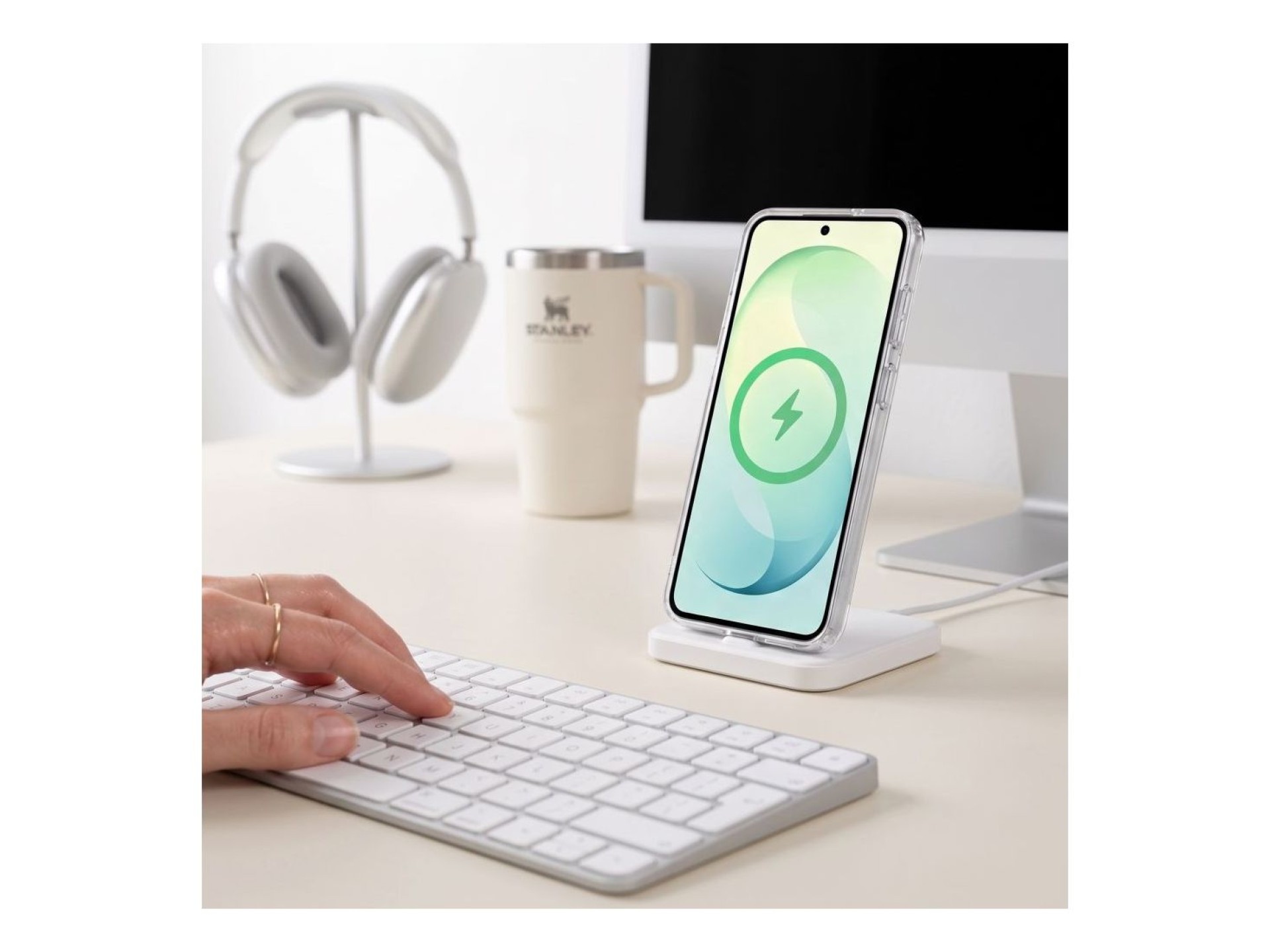 Capa Tech-Protect FlexAir Hybrid MagSafe para Samsung Galaxy S26 FE - Transparente