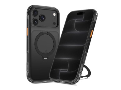 Tech-Protect MagAir Stand MagSafe CC Case for iPhone 18 Pro / 17 Pro - Matte Black Tech-Protect MagAir Stand MagSafe CC Case for iPhone 18 Pro / 17 Pro - Matte Black