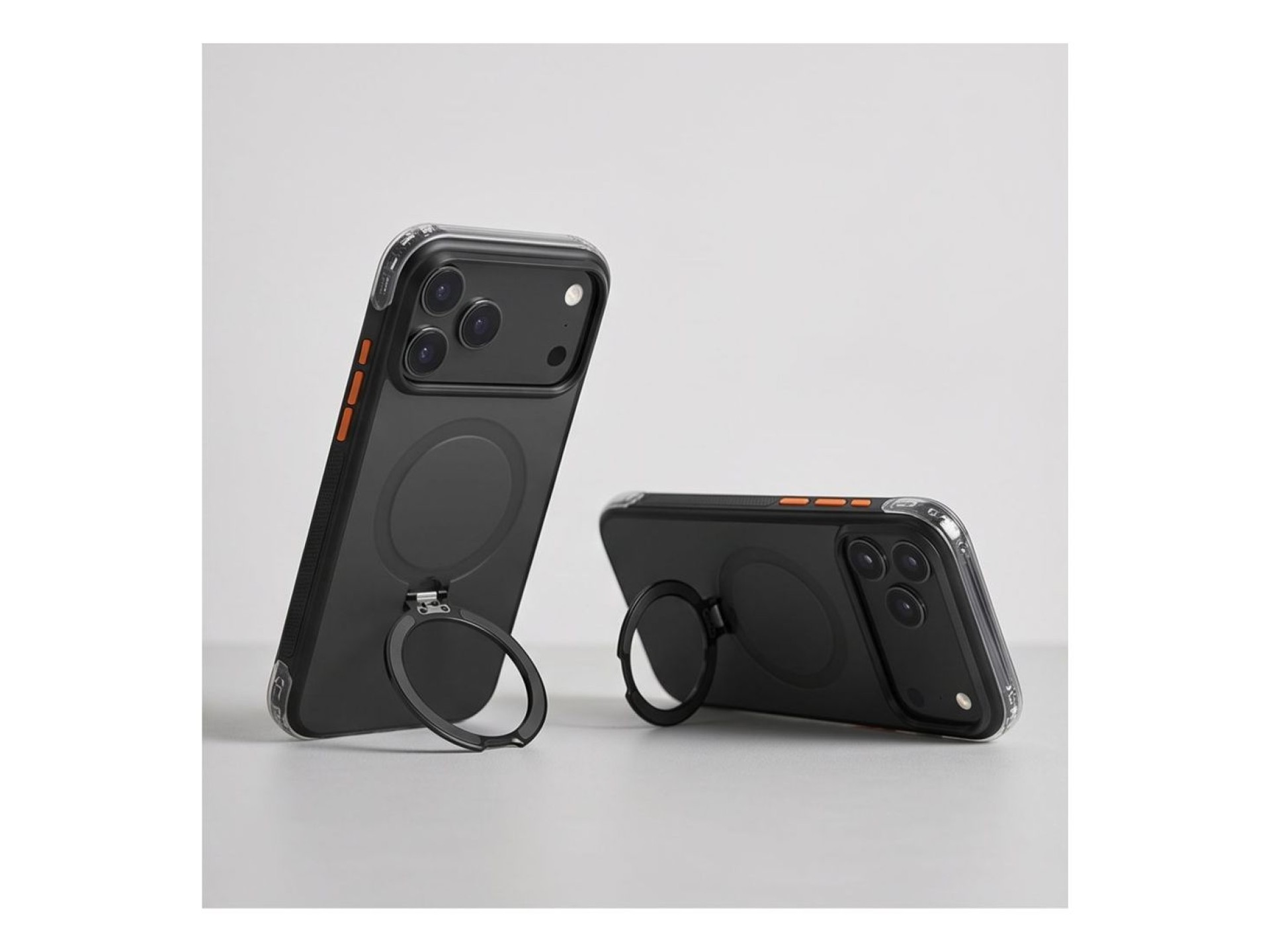Tech-Protect MagAir Stand MagSafe CC Case for iPhone 18 Pro / 17 Pro - Matte Black