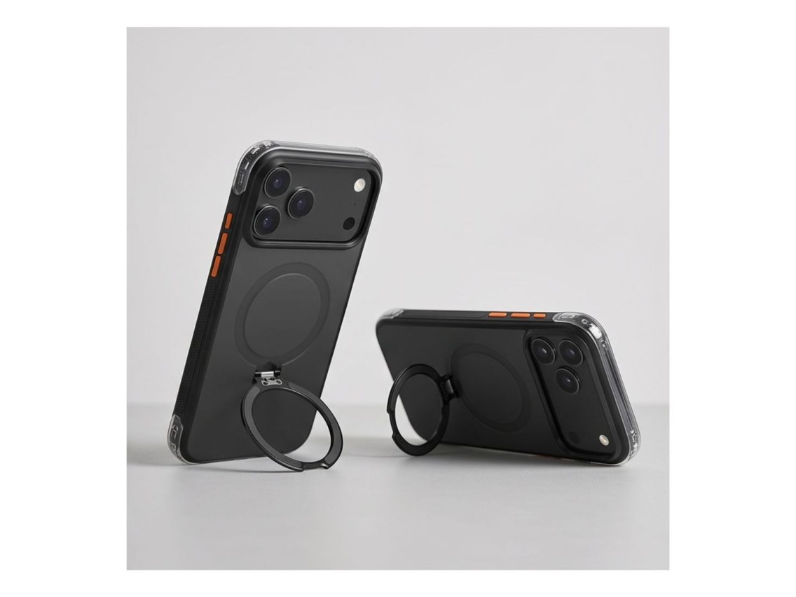 Tech-Protect MagAir Stand MagSafe CC Case for iPhone 18 Pro Max / 17 Pro Max - Matte Black
