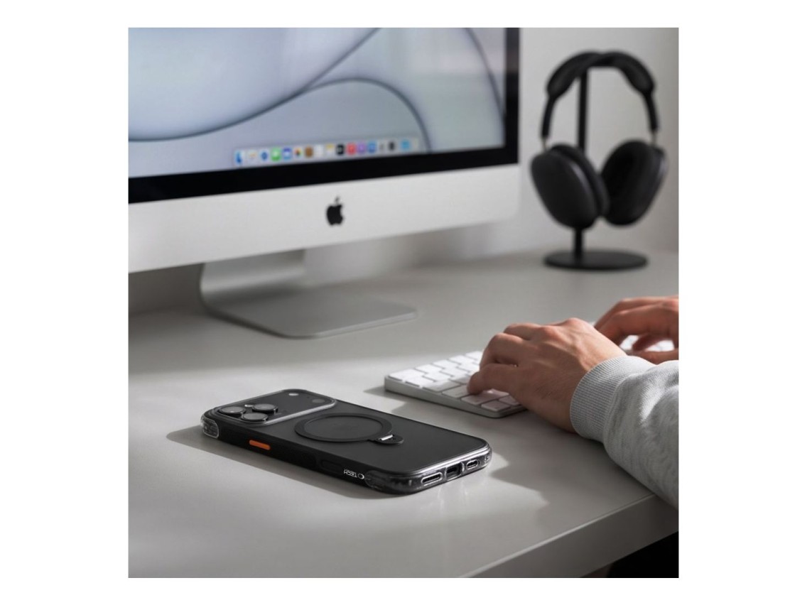 Tech-Protect MagAir Stand MagSafe CC Case for iPhone 18 Pro / 17 Pro - Matte Black