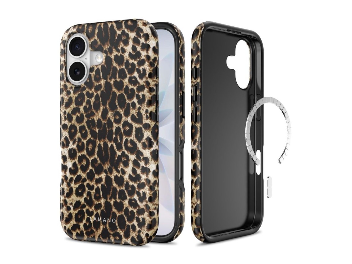 Capa Tech-Protect Lamano MagSafe para iPhone 17 - castanho e bege