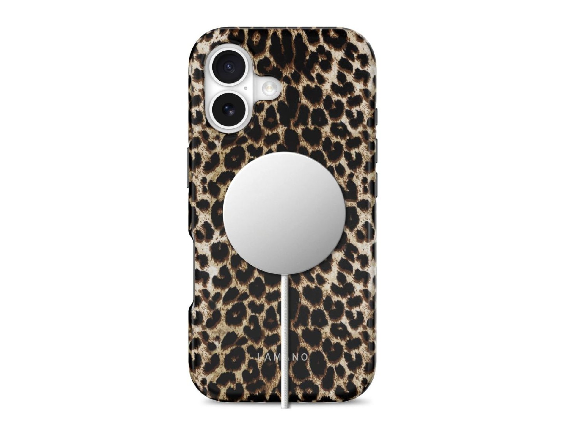 Capa Tech-Protect Lamano MagSafe para iPhone 17 - castanho e bege