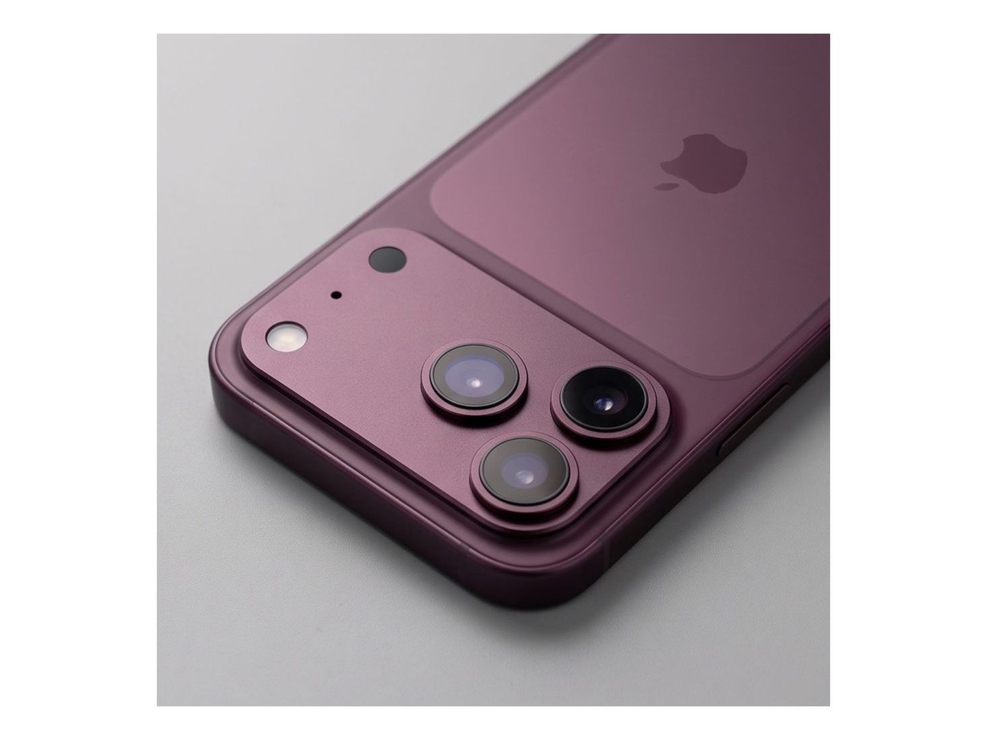 Tech-Protect Camfull Fit+ Tempered Glass Camera Screen Protector for iPhone 18 Pro - Burgundy