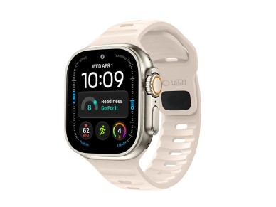 Tech-Protect Silicone Line Strap for Apple Watch 44 / 45 / 46 / 49 mm - Beige Tech-Protect Silicone Line Strap for Apple Watch 44 / 45 / 46 / 49 mm - Beige