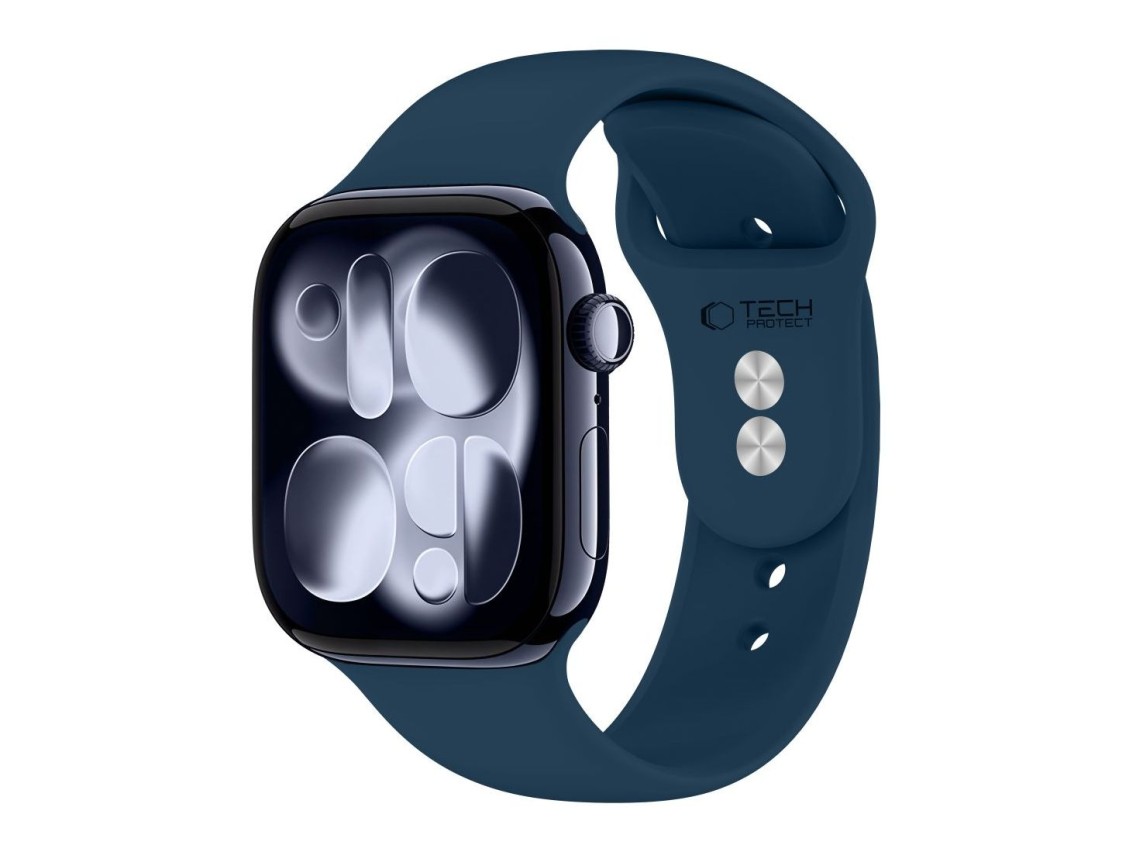 Bracelete em silicone Tech-Protect para Apple Watch 44/45/46/49 mm - Azul Marinho