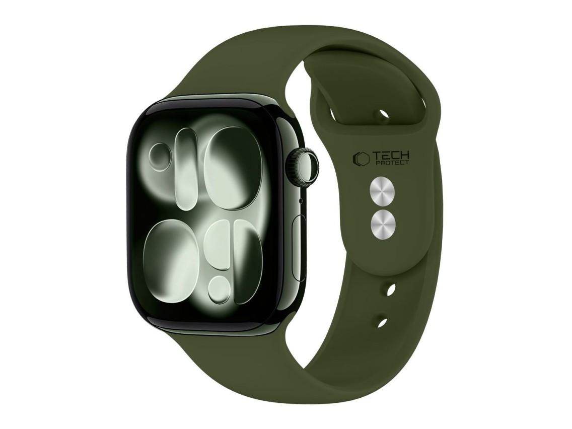 Tech-Protect Silicone Strap for Apple Watch 44 / 45 / 46 / 49 mm - Green