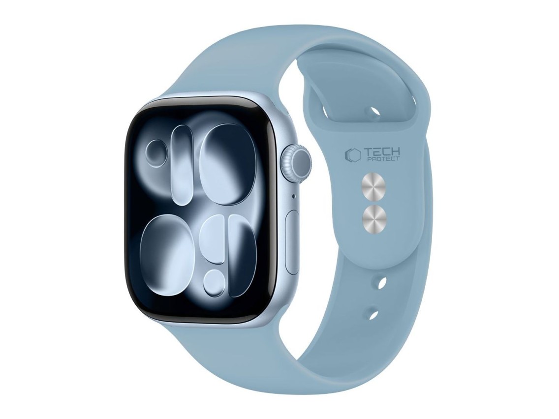 Bracelete em silicone Tech-Protect para Apple Watch 44/45/46/49 mm - Azul