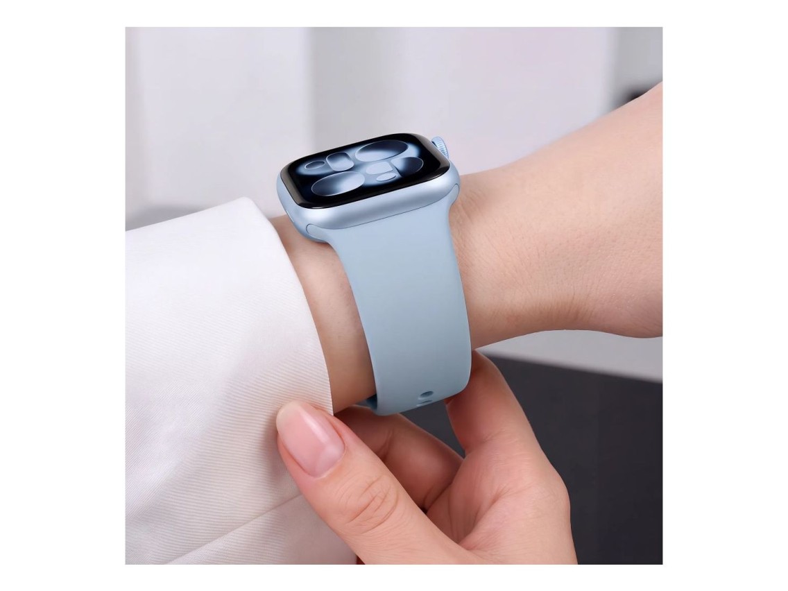 Bracelete em silicone Tech-Protect para Apple Watch 44/45/46/49 mm - Azul