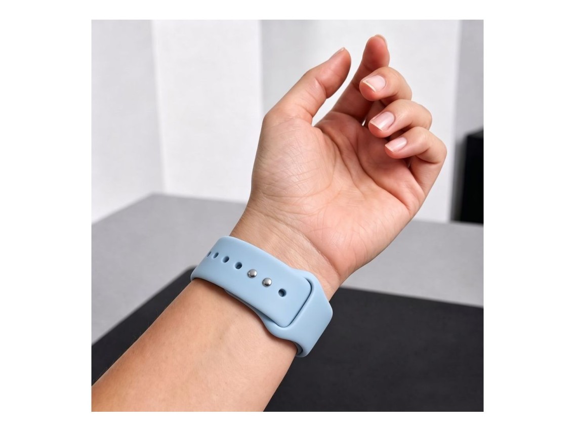 Bracelete em silicone Tech-Protect para Apple Watch 44/45/46/49 mm - Azul