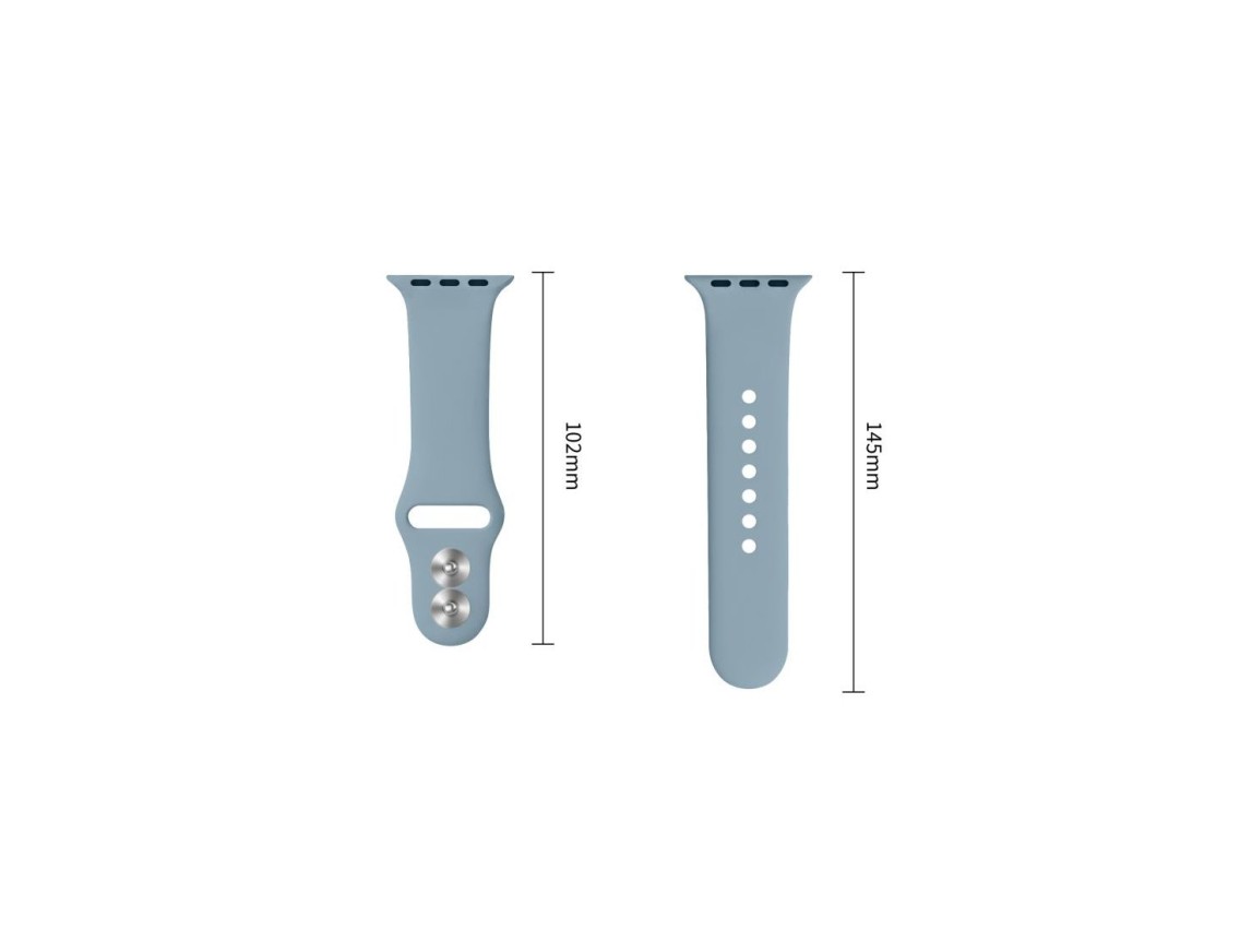Bracelete em silicone Tech-Protect para Apple Watch 44/45/46/49 mm - Azul