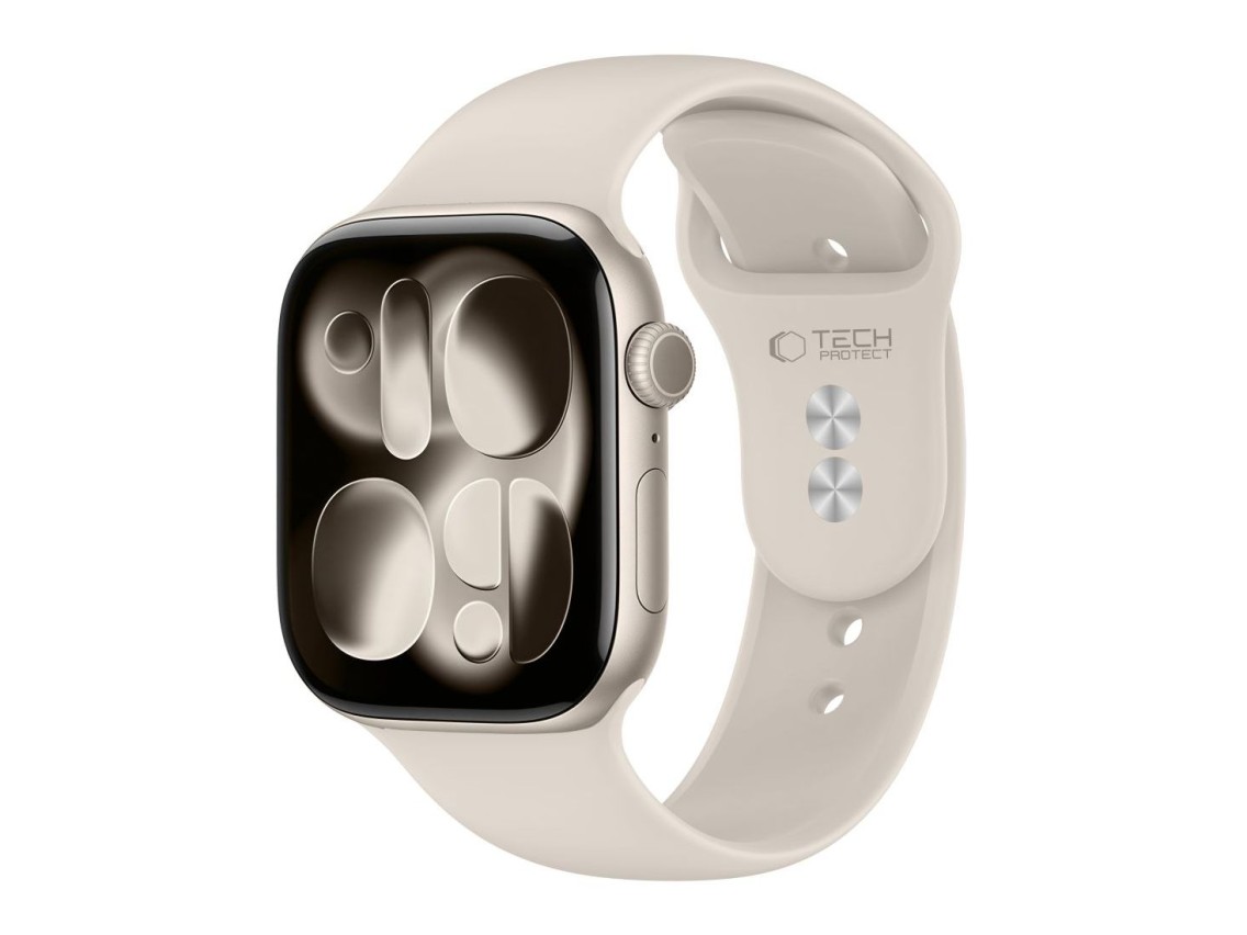 Tech-Protect Silicone Strap for Apple Watch 44 / 45 / 46 / 49 mm - Beige