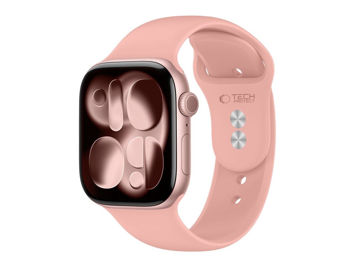 Bracelete em silicone Tech-Protect para Apple Watch 44/45/46/49 mm - Rosa