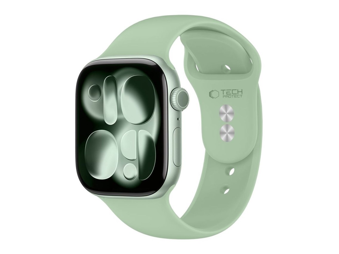 Pulseira de silicone Tech-Protect para Apple Watch 40/41/42 mm - Verde Claro