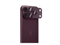 Tech-Protect Camfull Fit+ Tempered Glass Camera Screen Protector for iPhone 18 Pro - Burgundy