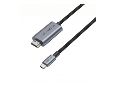 Tech-Protect UltraBoost USB-C HDMI 2.1 60HZ Video Cable 300 cm - Gray Tech-Protect UltraBoost USB-C HDMI 2.1 60HZ Video Cable 300 cm - Gray