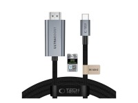 Tech-Protect UltraBoost USB-C HDMI 2.1 60HZ Video Cable 300 cm - Gray