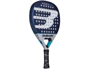 Bullpadel Indiga Power 2026 Padel Racket / White and Blue Bullpadel Indiga Power 2026 Padel Racket / White and Blue