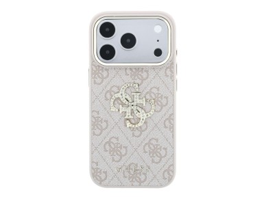 Funda Guess 4G con logo Big Strass para iPhone 18 Pro Max / 17 Pro Max - Rosa Funda Guess 4G con logo Big Strass para iPhone 18 Pro Max / 17 Pro Max - Rosa