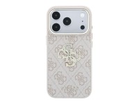 Funda Guess 4G con logo Big Strass para iPhone 18 Pro Max / 17 Pro Max - Rosa