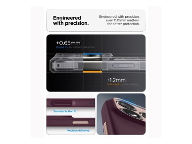 Spigen Nano Pop MagSafe case for iPhone 18 Pro / 17 Pro - dark cherry