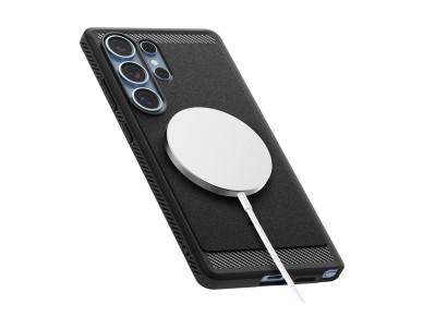 Spigen Rugged Armor Mag Case for Samsung Galaxy S25 Ultra - Black