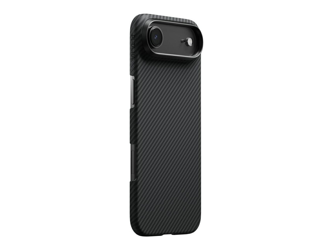 Capa PITAKA Ultra-Fina MagSafe para iPhone 17 Air preta e cinzenta