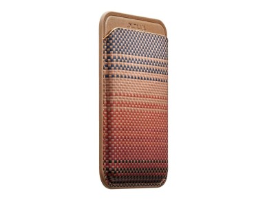 Magnetic wallet PITAKA Woven Wallet MagSafe for phone sunset