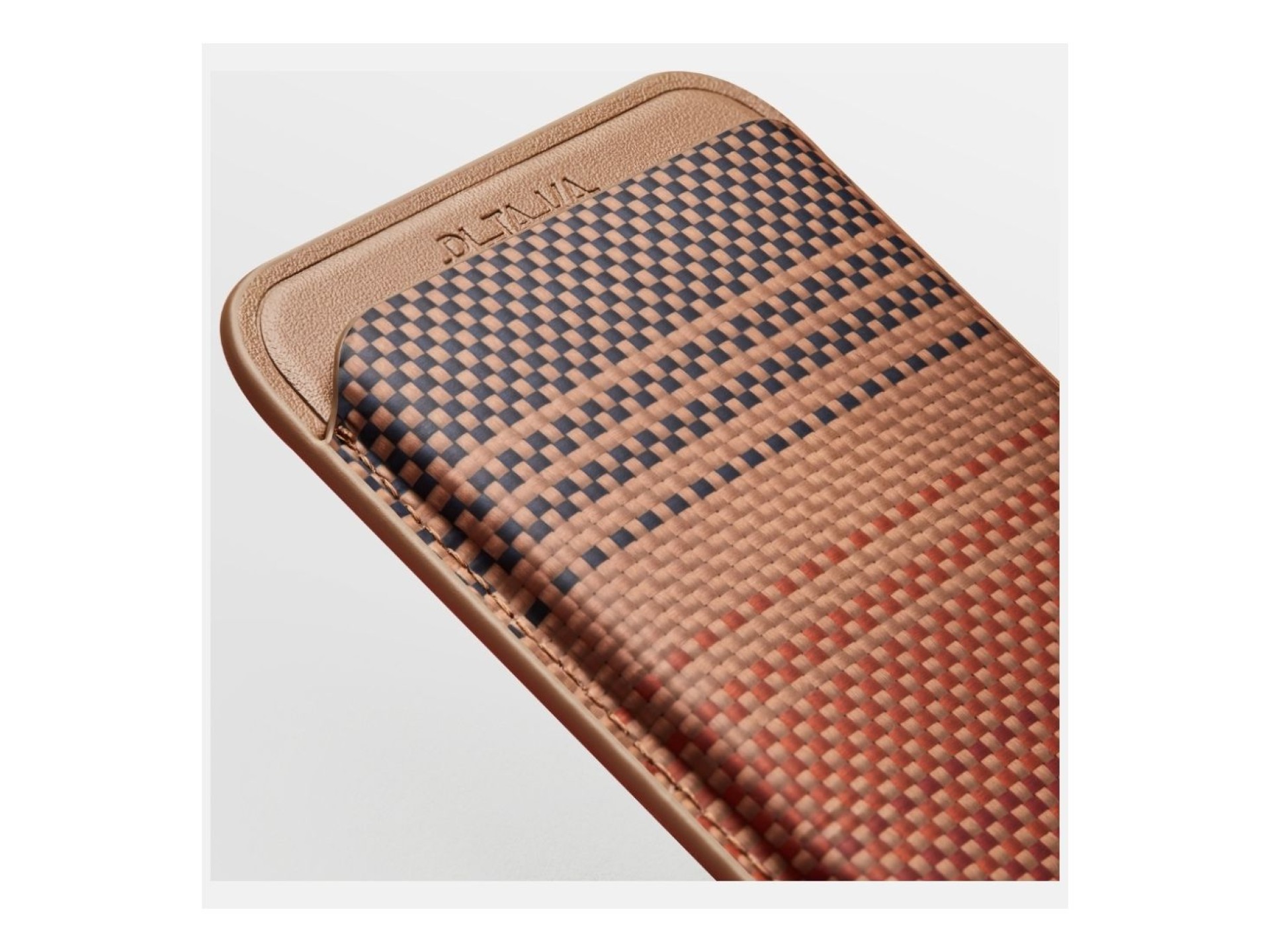 Magnetic wallet PITAKA Woven Wallet MagSafe for phone sunset