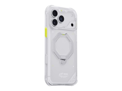Funda Skinarma Saturn MagSafe + Soporte giratorio para iPhone 18 Pro Max / 17 Pro Max Frost
