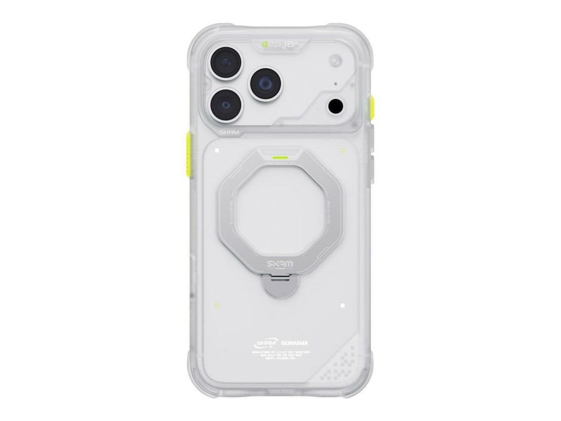 Funda Skinarma Saturn MagSafe + Soporte giratorio para iPhone 18 Pro Max / 17 Pro Max Frost