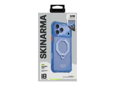 Funda Skinarma Saturn MagSafe + Soporte giratorio para iPhone 18 Pro Max / 17 Pro Max azul
