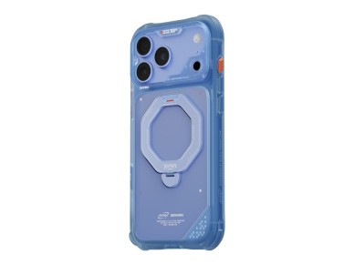 Capa Skinarma Saturn MagSafe + Suporte Giratório para iPhone 18 Pro Max / 17 Pro Max azul Capa Skinarma Saturn MagSafe + Suporte Giratório para iPhone 18 Pro Max / 17 Pro Max azul