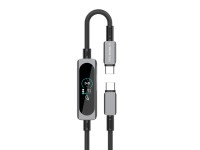Cable USB-C a USB-C TECHANCY TB1806 de 240 W, PD 3.1, 1,2 m, pantalla t�ctil TFT, trenzado de nailon