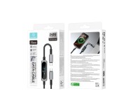 Cable USB-C a USB-C TECHANCY TB1806 de 240 W, PD 3.1, 1,2 m, pantalla t�ctil TFT, trenzado de nailon