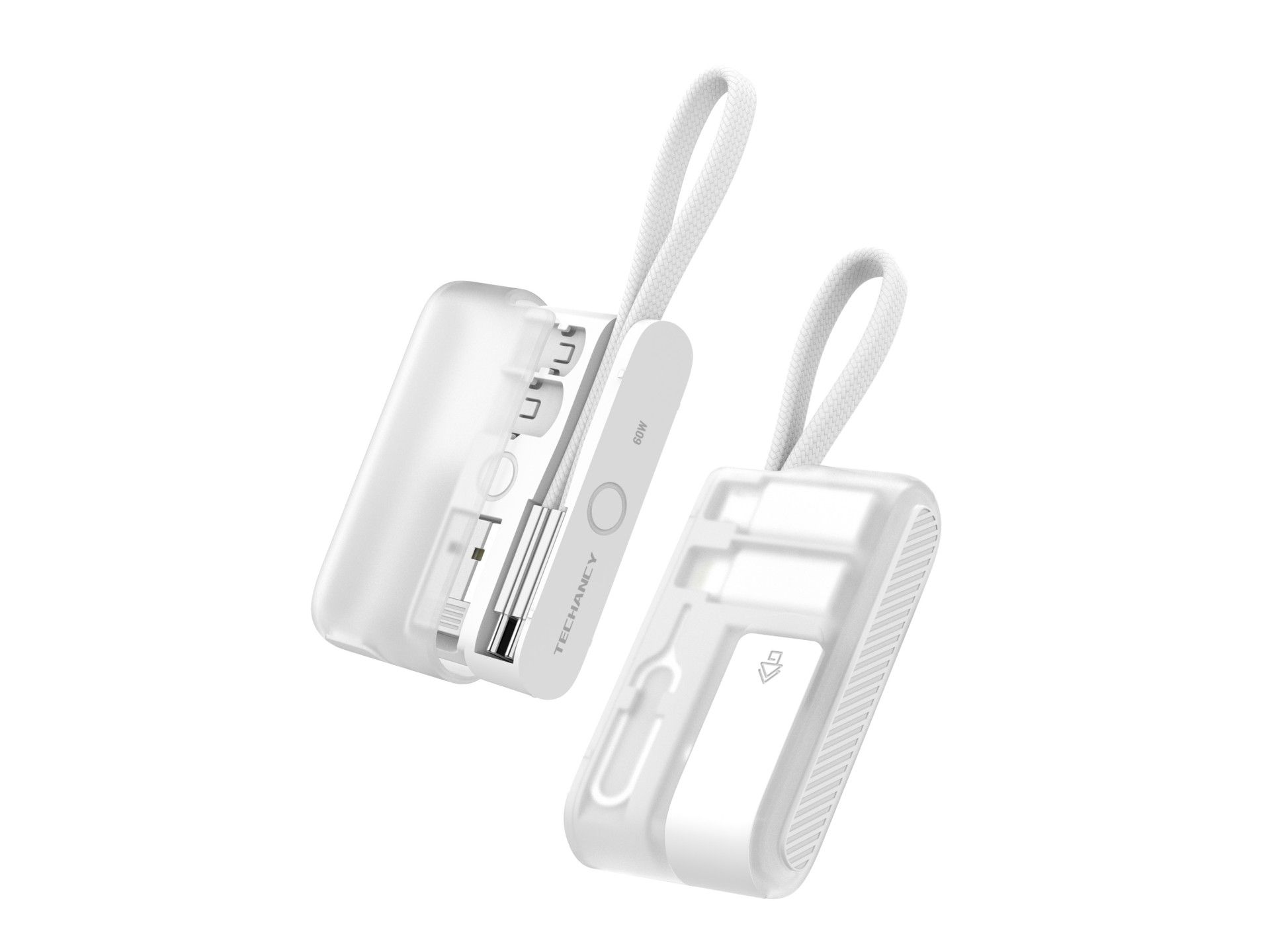 Kit con cable USB-C de 60 W, 30 cm, estuche plegable con soporte y adaptadores Micro USB y Lightning