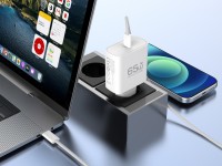 Carregador USB-C 65W TECHANCY TA2845, PD 3.0 PPS, Carregamento Rapido, Cabo USB-C para USB-C 60W de 