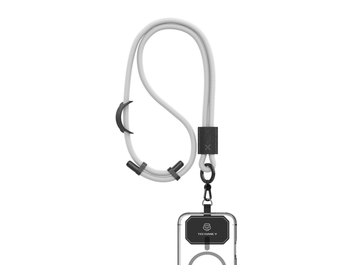 TECHANCY TW2780 Mobile Phone Lanyard, Adjustable 40-70 cm, 8 mm Braided Cord, Neck and Shoulder Stra