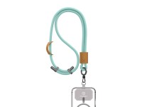 TECHANCY TW2780 Mobile Phone Lanyard, Adjustable 40-70 cm, 8 mm Braided Cord, Neck and Shoulder Stra