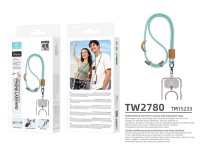 TECHANCY TW2780 Mobile Phone Lanyard, Adjustable 40-70 cm, 8 mm Braided Cord, Neck and Shoulder Stra TECHANCY TW2780 Mobile Phone Lanyard, Adjustable 40-70 cm, 8 mm Braided Cord, Neck and Shoulder Stra