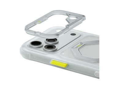 Funda Skinarma Saturn MagSafe + Soporte giratorio para iPhone 18 Pro Max / 17 Pro Max Frost