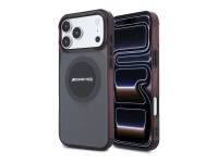Mercedes AMG IML Transparent Bicolor Block MagSafe Case for iPhone 18 Pro Max / 17 Pro Max - Black a