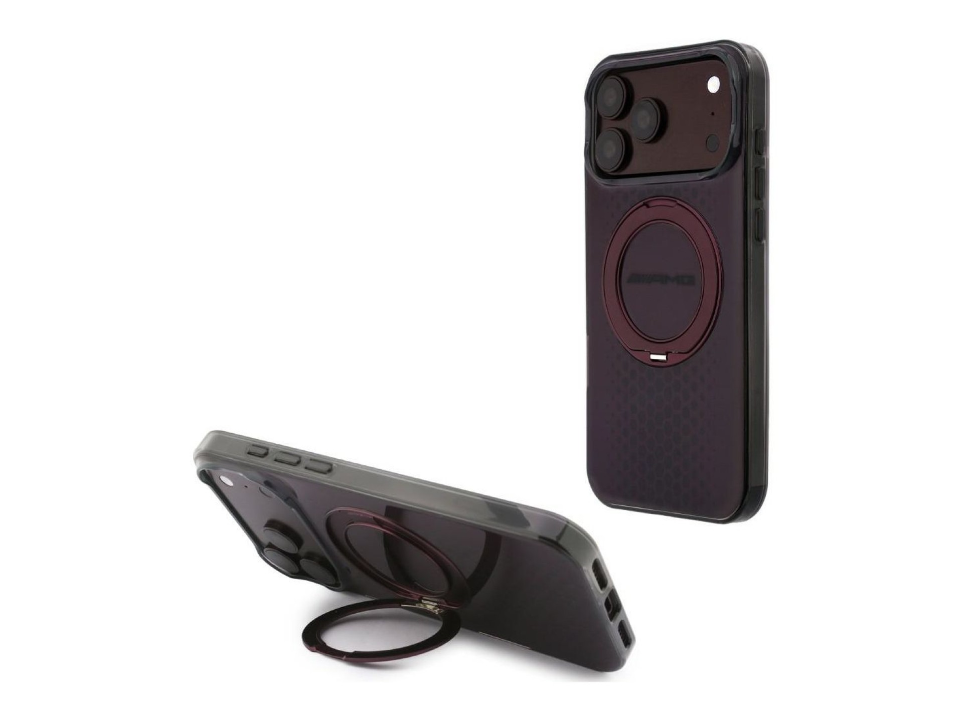 Capa Mercedes AMG IML Double Layer Urban Line com suporte de anel e MagSafe para iPhone 18 Pro Max/1