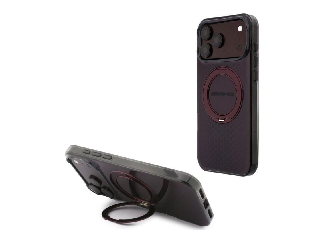 Capa Mercedes AMG IML Double Layer Urban Line com suporte de anel e MagSafe para iPhone 18 Pro Max/1