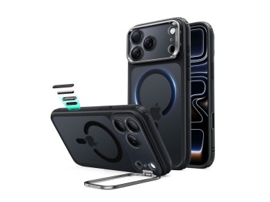 ESR Classic Hybrid Kickstand MagSafe Case for iPhone 18 Pro Max / 17 Pro Max - Matte Black