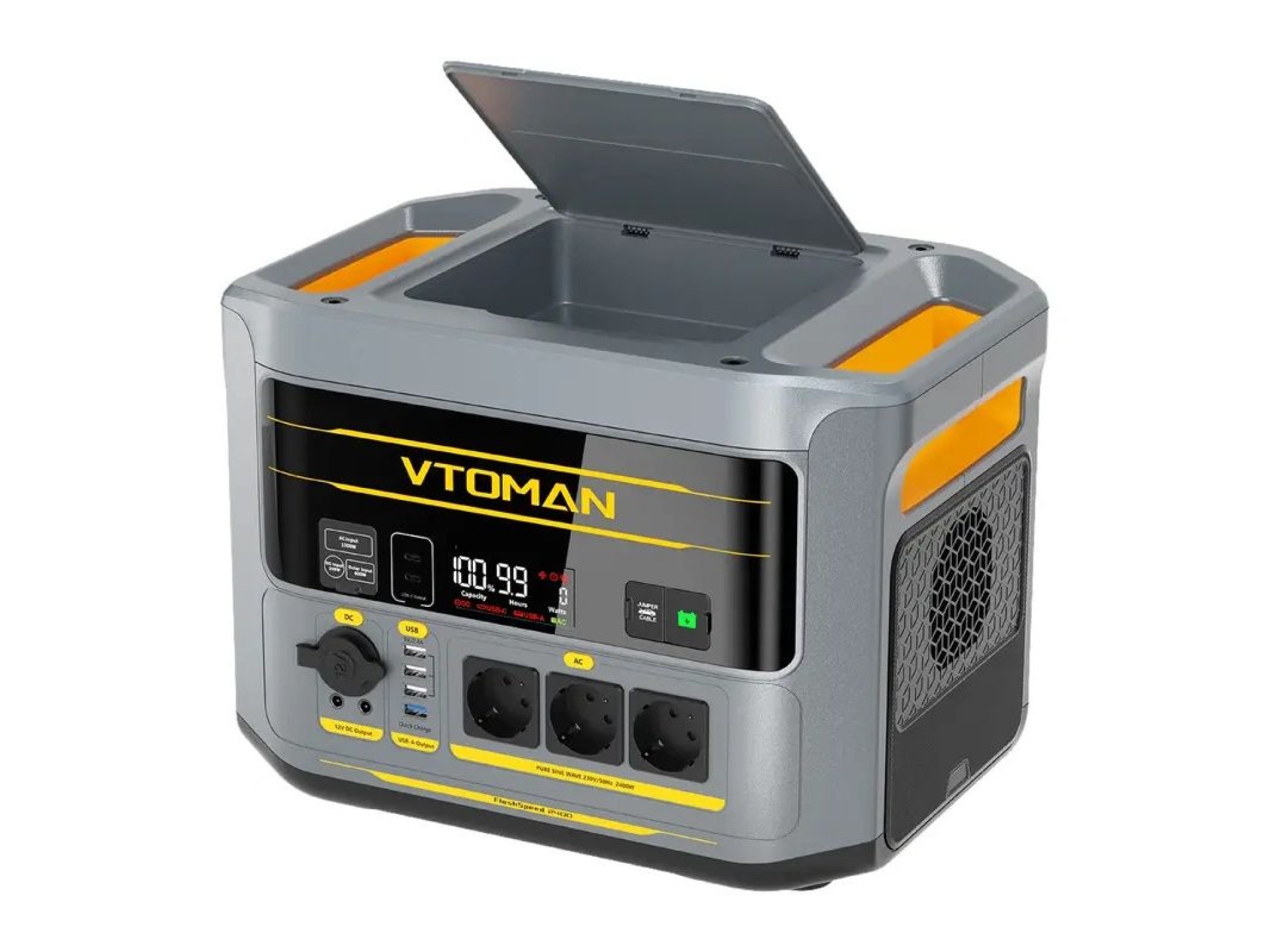 Estação de energia portátil VTOMAN FlashSpeed2400 2400W